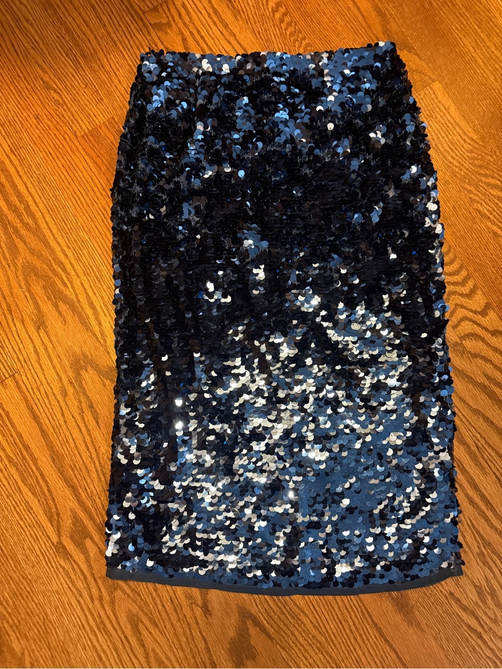 Halogen - Sequin Pencil Skirt - Navy Blue